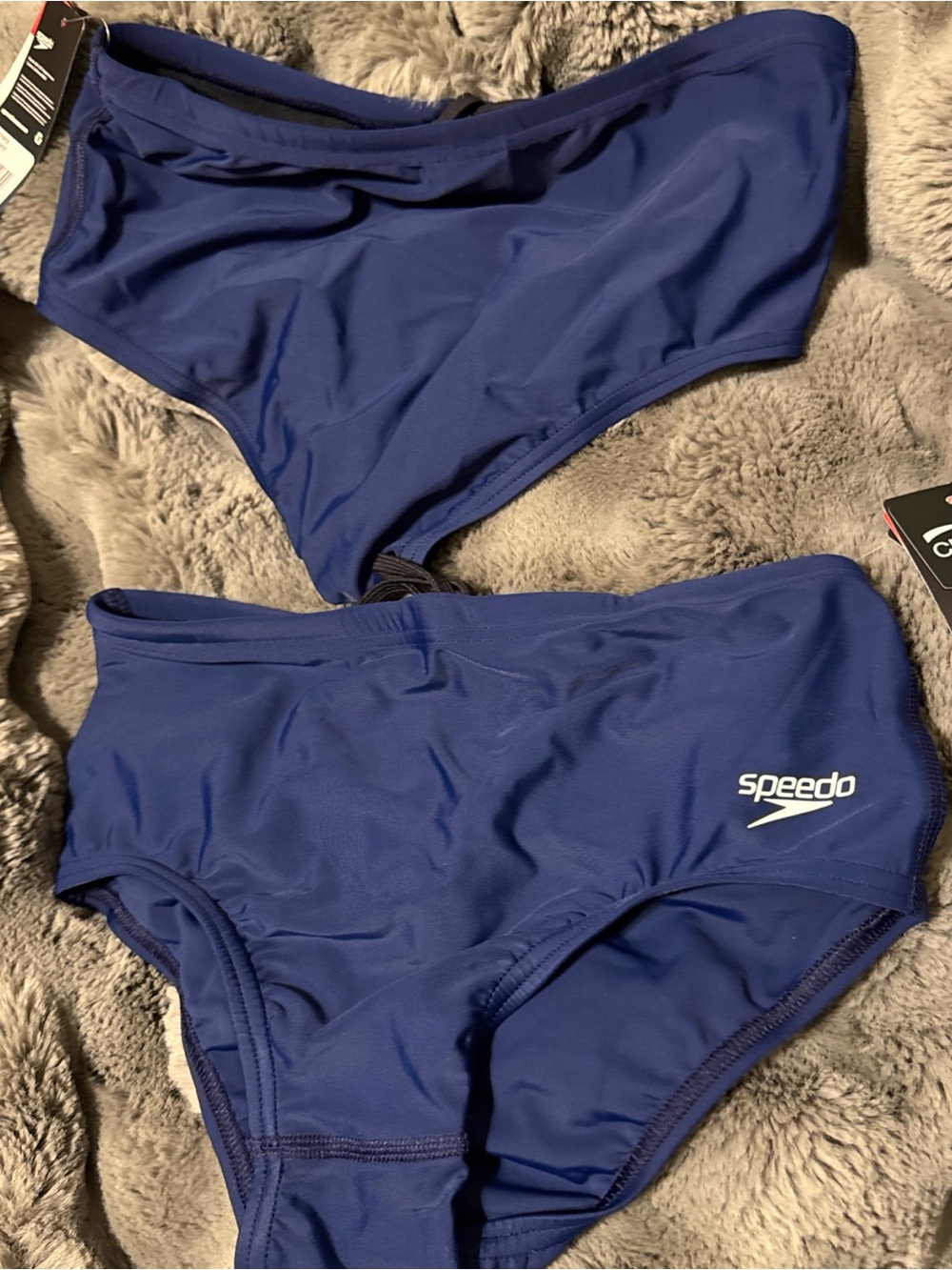2 X Speedo Men's Solid Dive Creora Swim Race Brief Size 30 $84 U12
